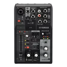 Mixer Para Streaming Yamaha Ag03 Mk2 Black