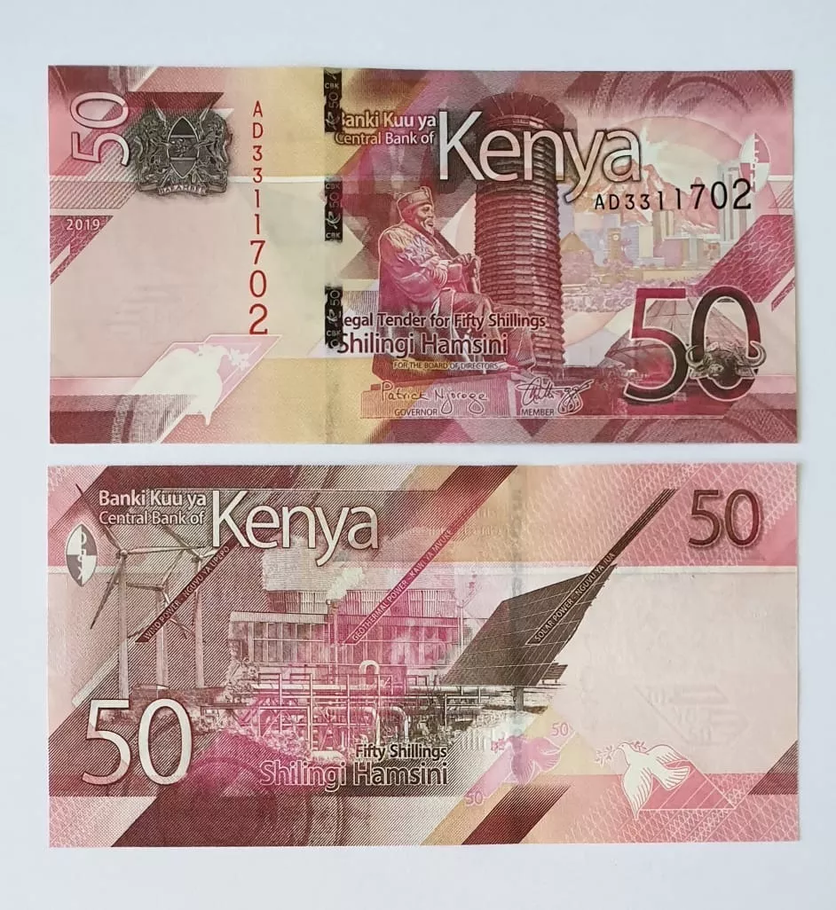 Billetes Mundiales : Kenya 50 Shillings Año 2019 