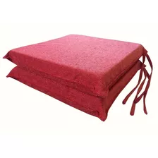 Almohadón Para Silla Chenille Cubresilla 40x40 Cierre 