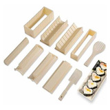 Kit Completo De Lujo Para Hacer Sushi En Casa, Incluye 10 P