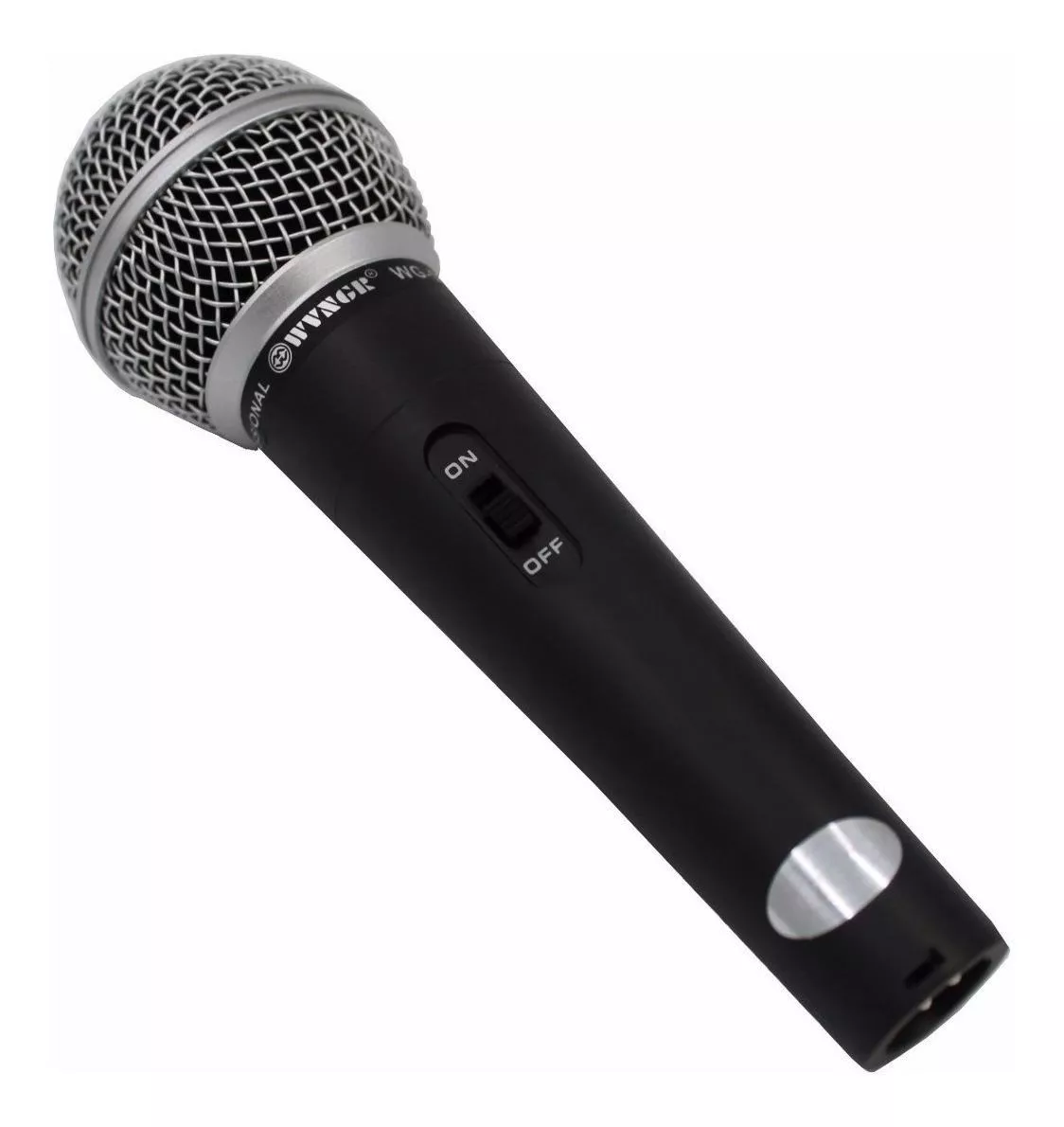 Microfone Wvngr M-58 Dinâmico  Cardióide Preto/prata