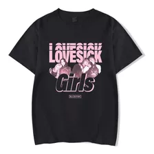 Camiseta Basica Grupo Kpop Blackpink Lovesick Girls Single