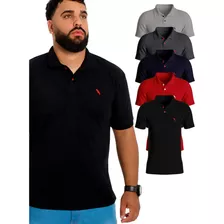 Kit 5 Camisas Camisetas Revenda Gola Polo Masculina Revenda