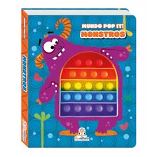 Livro Infantil Com Brinquedo Fidget Toy Bolha Mundo Pop It