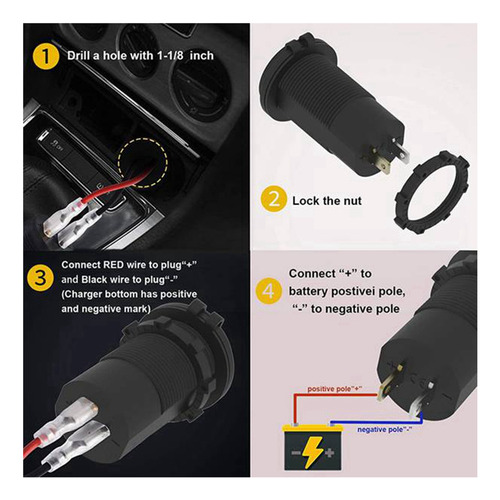 Quick Charge 4.0 Pd Qc Usb Charger Socket 3. Foto 5