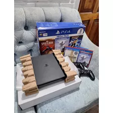 Play Station 4 Slim 1tb Sony + 7 Juegos +2 Mandos Originales