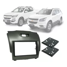 Moldura 2 Din Nova S10 Trail Blazer 2012 Grafite