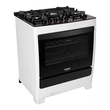 Fogão 5 Bocas De Piso Dako Forno 100l Branco - Supreme Glass