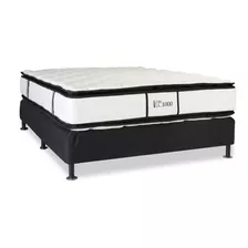 Sommier La Cardeuse Lc 1000 Queen De 190cmx160cm Con Base Dividida