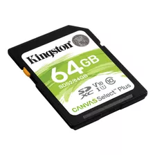 Kingston Tarjeta Sd Hc Memoria 64gb Clase 10 U1 100 Mb/s +