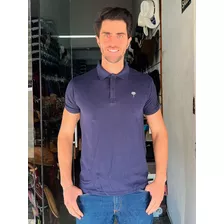 Camisa Gola Polo Masculina Pura Raça Marinho