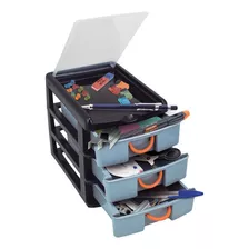 Organizador Multiuso 3 Gavetas + Repartição Arqplast