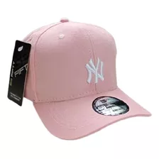 Gorra Ny New York Blanca Visera Curva Ajustable 