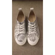 Zapatillas Chiarini Cuero Plata