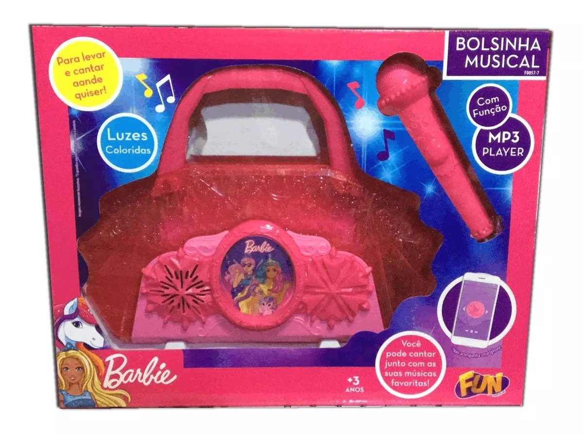 Barbie Bolsinha Musical Dreamtopia Com Função Mp3 Fun