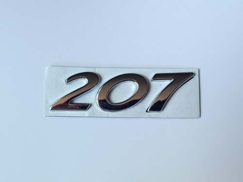 Emblema 207 Peugeot Numero Trasero Insignia  Cromo Logotipo Foto 5