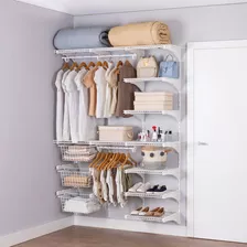 Armário Aramado Kit 54 - Closet Ou Quarto Branco