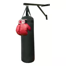 Saco De Boxeo 100cm Relleno + Soporte Pared + 1 Par Guantes