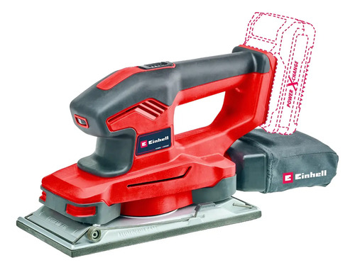 Lijadora Orbital Inalambrica Einhell Te-os 18/230 Li Solo Rojo