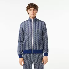 Moletom Lacoste Paris Em Jacquard Com Zíper E Monograma