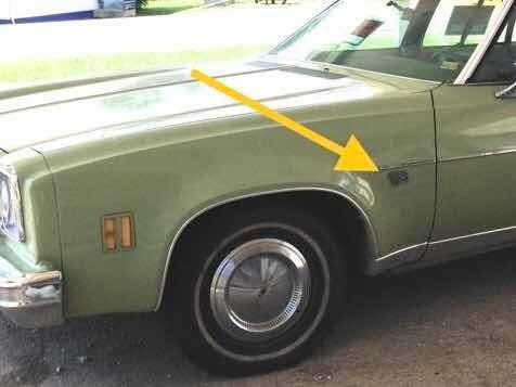 Emblema De Salpicadera Chevrolet Malibu 1974 1975 1976 1977 Foto 5
