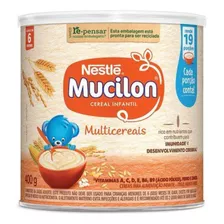 Kit C/2 Mucilon Cereal Infantil Multicereais 400g