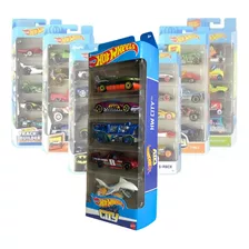 Carrinho Hot Wheels Pack Com 5 Original Colecionar Mattel