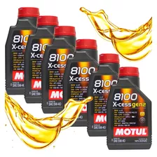 Kit 6lt Óleo Motul 8100 X-cess 5w40 Sintético Carro 6 Litros