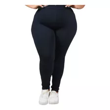 Calça Legging Feminina Plus Size Básica Legging Cos Alto