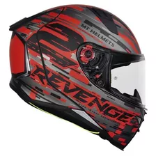 Capacete Moto Mt Revenge 2 Baye Vermelho Fosco