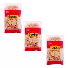 03 Biscoito Bolacha Doce Sembei Sankio Tipo Biju 200g