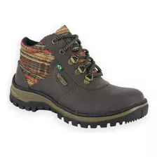 Bota Botina Feminina Adventure Couro Nobuck Ecosafety Epi Ca