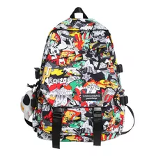 Mochila Escolar Antirrobo De Moda Plus Spaceman Adecuado Para Estudiantes De Secundaria Cuaderno De Viaje Capacidad 20-35l