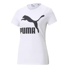 Camiseta Puma Classics Logo Tee W Mujer-blanco