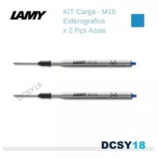 Kit: 2 Pçs. Refil Esferográfica Lamy M16 Azul - M Média