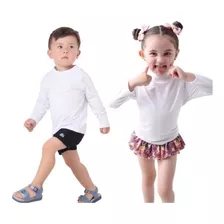 Camiseta Blusa Térmica Infantil Proteção Uv50+ Tam 1 Ao 6 