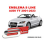 Emblema Quattro/parrilla Audi Tt 2001-2023 Negro/rojo