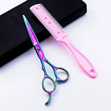 Juego De Tijeras De Corte De Cabello Multicolor Para Zurdos