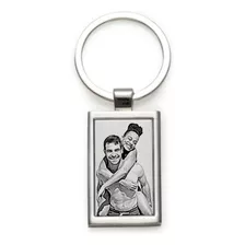 Chaveiro Aço Inox Personalizado Fotografia Casal Amor Namoro