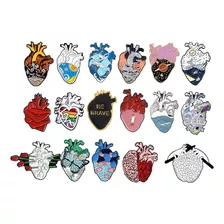 Pin Broche Corazon Anatomico Medicina Doctor Enfemera