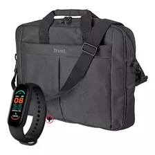 Bolso Maletín Notebook 16 Pulgadas Trust Primo + Smartwatch