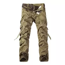 Pantalones Tipo Cargo Militares Para Hombre, Mono Informal Y