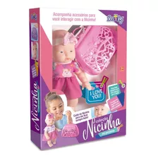 Boneca Infantil Nicinha Passeio Com Acessórios