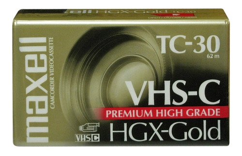 Tc-30 Vhs-c Maxell Video Cassette Vhs Compacto