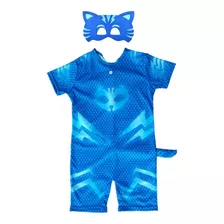 Fantasia Infantil Pj Masks Menino Gato Máscara Eva