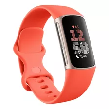 Smartband Fitbit Charge 6 Color Caja Dorada Con Banda Roja