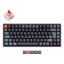 Teclado Mecanico Wireless Keychron K2 Version 2 Rgb Aluminio Qwerty Red Switch Hotswappable Distribución Iso Español Bluetooth Gamer Coder Pc Mac Tamaño Layout 75%