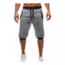 Bermuda Jogger Moletom Masculina 3/4 Fé Masculina