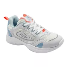 Tênis Infantil Feminino Fila Attrek Branco Casual Original 