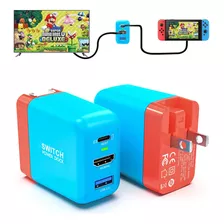 Cargador De Conexión Para Nintendo Switch, Mirabox 36w Portá